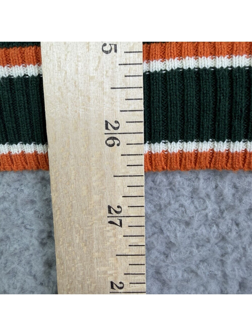OXKNITSTORE Mens XL Knit Cotton Cardigan Sweater SS Button Green Stripe - Picture 7 of 7